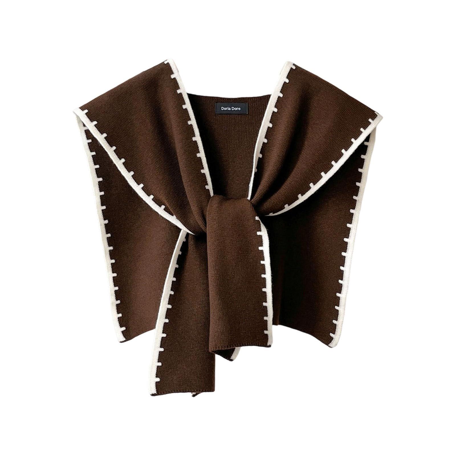 Женская Мода Вязаная Шаль Завязанная Рубашка Шарф Накидка One Size