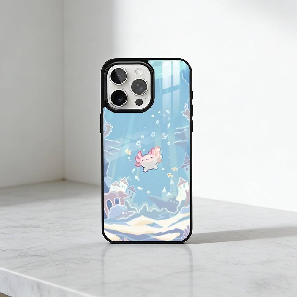 

Axolotl Yura Inaho Phone Case For iPhone17,16,15,14,13 Plus,Pro Max Magnetic For Magsafe Wireless Charging iPhone16PROMAX
