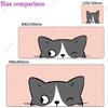 Cartoon Cat Mousepad Gamer Girl Office Carpet Kawaii Cute Desk Accessories Pink Deskmat Mouse Pad Anime Keyboard Computer Mouse