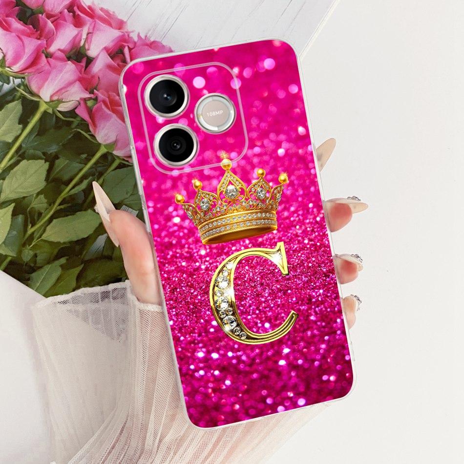 For Honor 600 Lite Honor600 2026 Fashion Crown Letter Phone Case For Honor 600 600Lite 5G Soft Silicone TPU Cases