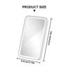 SEAMETAL Car Interior Mirror Portable Car Makeup Mirror Sun Visor HD Mirrors Car Accessories Universal