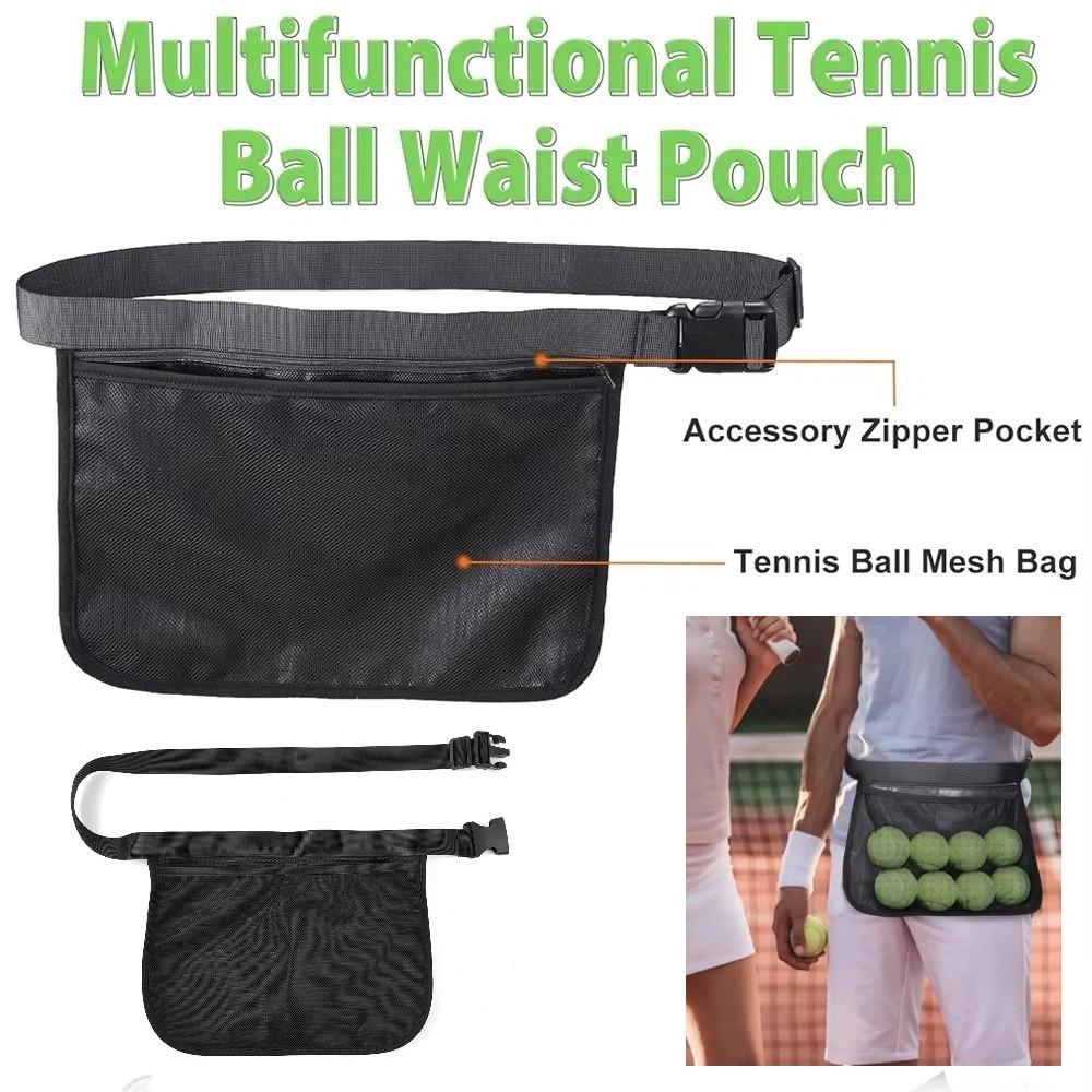 Mesh Material Ball Waist Pouch High Elasticity Mesh Ball Fanny Pack  Storage Carrier