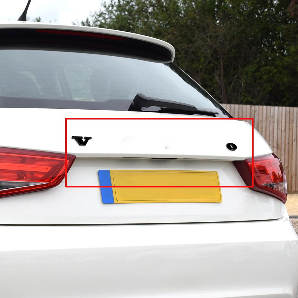 1pcs Bright Black Emblem For Volvo Sticker Rear Volvo Badge Sticker Car Trunk Sticker For Volvo Polestar XC90 XC60 XC40 S90 V90
