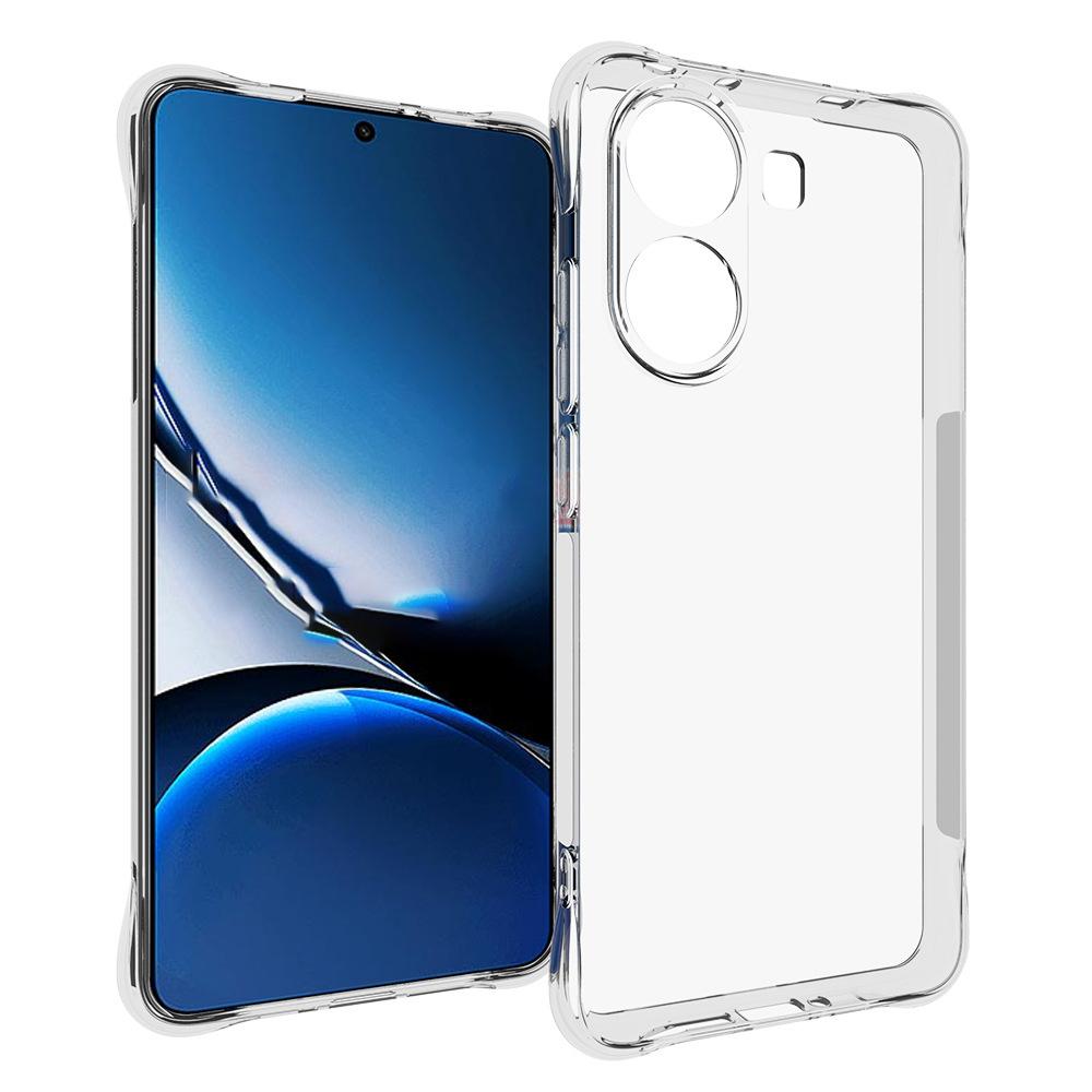 TYMEI pro Xiaomi Poco X7 Pro 5G/Redmi Turbo 4 5G kryt se čtyřmi rohy, nárazuvzdorný, průhledný, 1,5mm