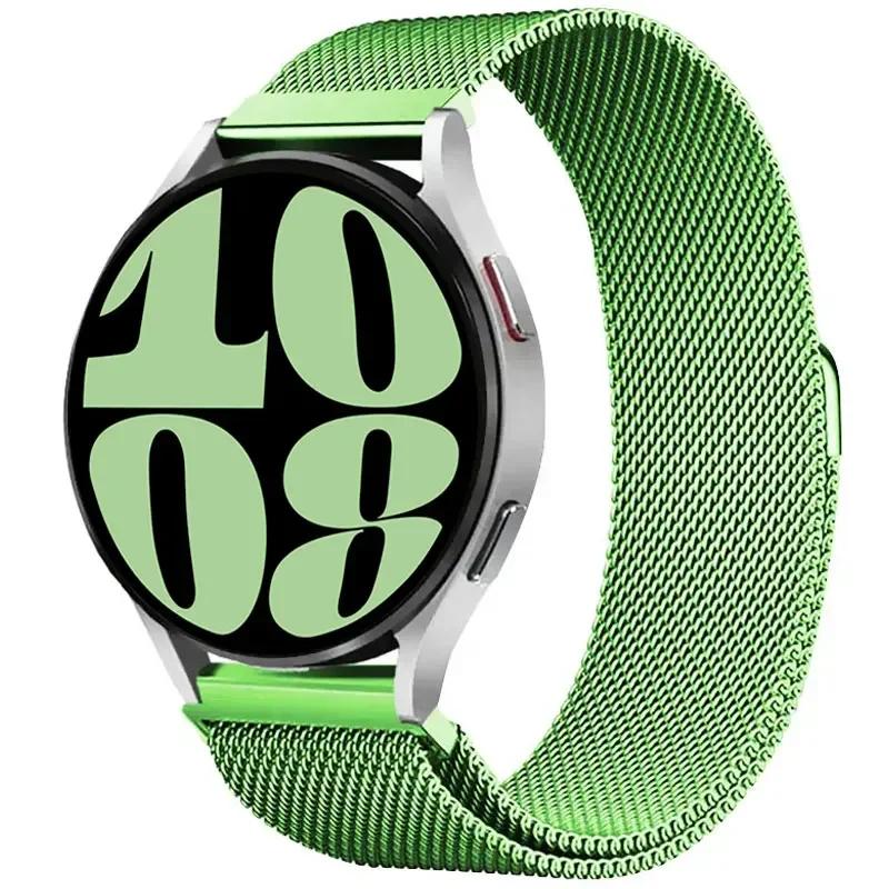 Milanese loop band for Samsung Galaxy Watch 7-FE-6-5-4-Classic 20mm 22mm Metal magnetic bracelet Huawei watch GT 5-4-3-2 strap