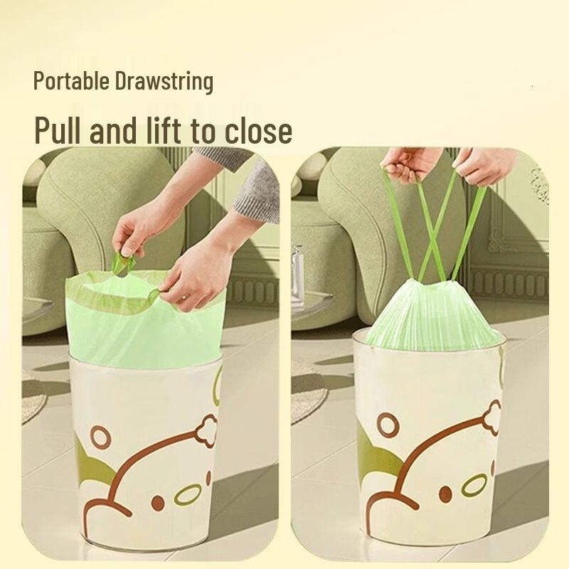 Changbaosen Mugwort Scented Drawstring Thick Garbage Bags
