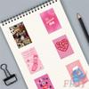 100Pcs/Set Downtown Y2K Girls Art Series 03 Mini Poster Stickers DIY Fashion Decals Stickers