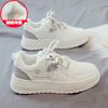 Velvet Little White Shoes Women's Autumn and Winter New Versatile Sports and Leisure Board Shoes Winter Cotton Shoes