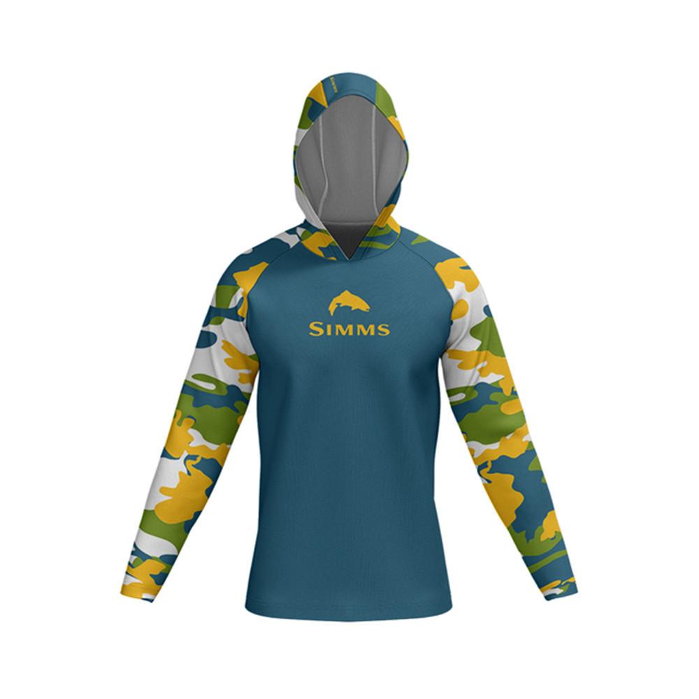SIMMS Camouflage Fishing Suit Outdoor Sunscreen Suit Summer Long-sleeved T-shirt Quick-drying Breathable Fishing Suit Luya Equipment