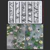 Flowers Series 3D Curved Nail Mold Lily Of The Valley Lotus Flower Diy High Tranparent Nail Templates Nail Mold Art Decor