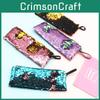 Glitter Two Mermaid Tone Pencil Case Earphone Data Cable Organizer Bag Students