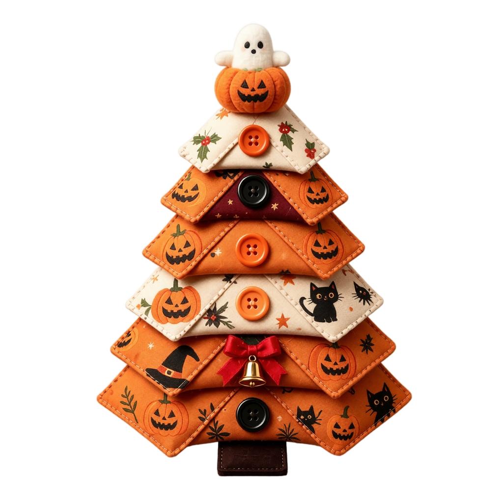 Christmas Tree Patchwork Fabric Kit for DIY Sewing Quilting and Holiday Projects