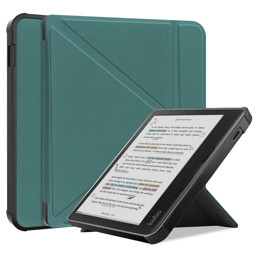 Ständerhülle für Kobo Libra Colour eReader PU-Lederhülle mit Auto-Wake/Sleep