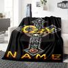 Customiz Name Personality Rock Ozzy Osbourne Blanket Soft &Warm Sofa Office Bed Travel Lunch Break Blanket, Gift Suitable All Seasons