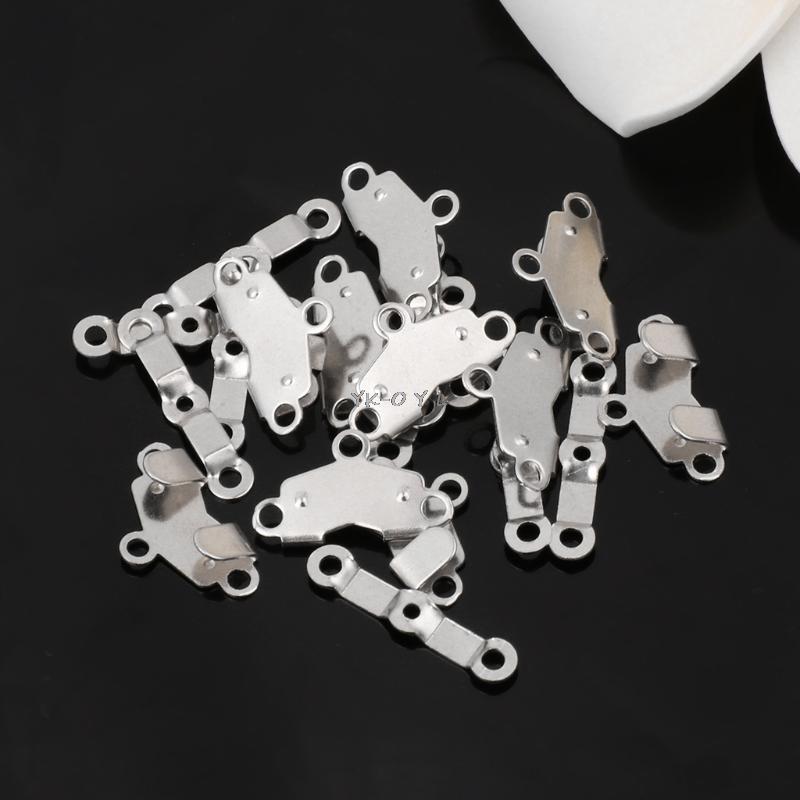 10x Trouser Skirt Hooks + Bars Fasteners For Suit Pants Extenders Tailor Sewing