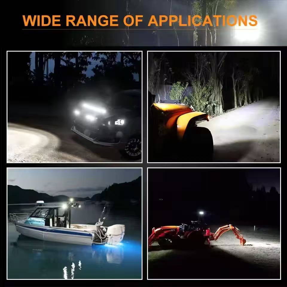 slim LED Light Bar Single Row led Work Lighting Roof Bumper Lamp Offroad for 4x4 Trucks SUV