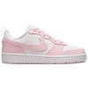 Nike Court Borough Low 2 SE White Pink Foam GS Sneakers DQ0492-100