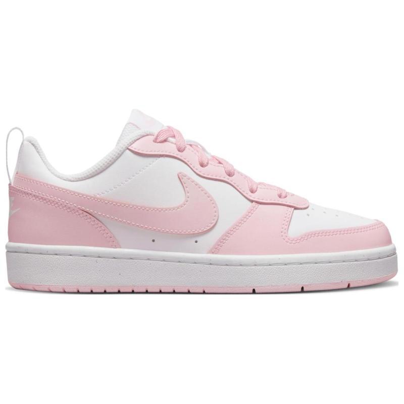 Nike Court Borough Low 2 SE White Pink Foam GS Sneakers DQ0492-100