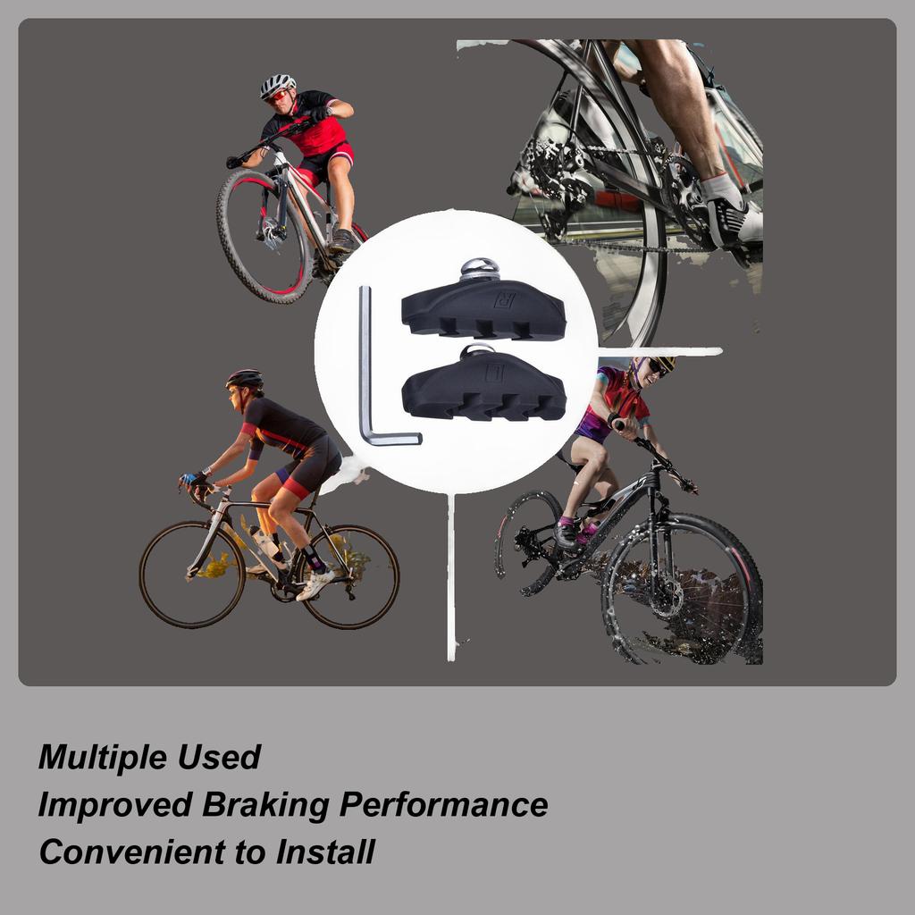 Brake Pads Bike Bike Brakes Pads V Braking Blocks Components With Wrench For Kids Adults Men Exercise Commuting Cycling Needs