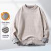 Men's Fleece-Lined Chenille Pullover Sweater