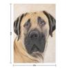Boerboel Malerei - Niedliche Original Hunde Kunst Tagesdecke Luxusmarke Valentinstagsgeschenkideen Mode Sofas Campingdecken