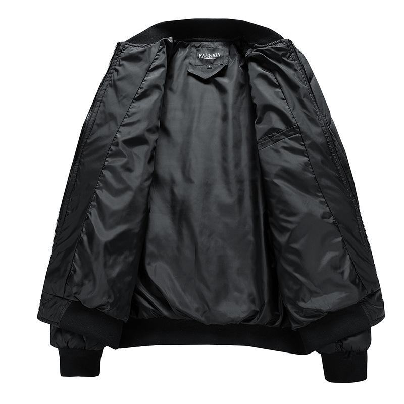 Cotton Jacket Winter Men's Korean Version of The Stand-up Collar Zipper Plus Cotton Jacket Fashion Casual Jacket Men