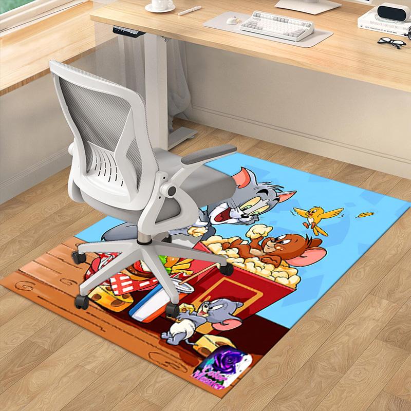 Tom Jerry Feast Carpet For Playroom Bedroom Living Room Sofa Home Decorkids Game Area Rug Nonslip Floor Mat