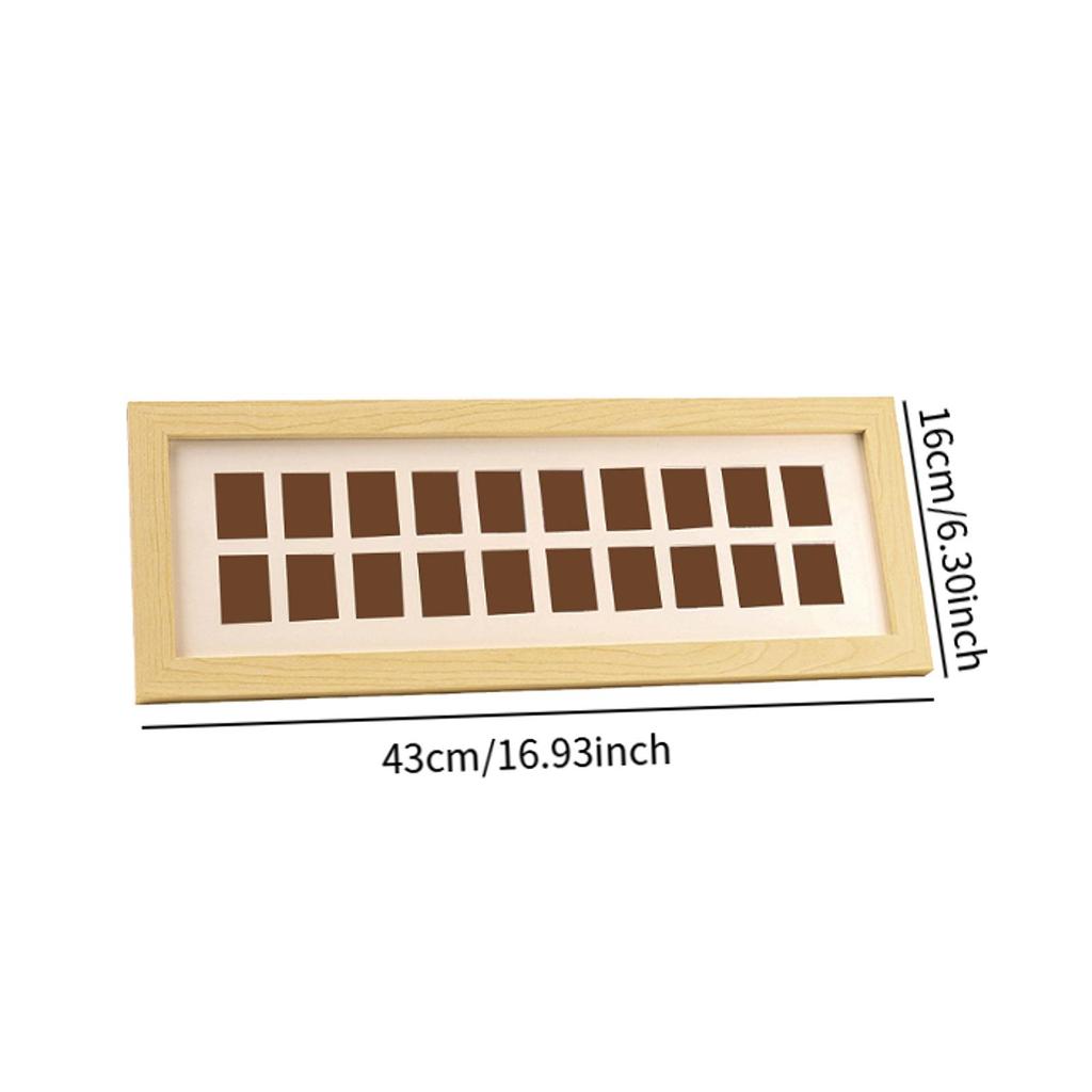 Picture Frame with Transparent Glass Display Tabletop Ornament for Home Decoration Photo Frame Standing