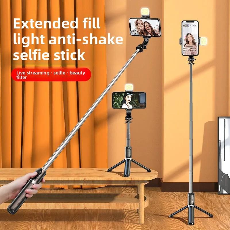 selfie stick 360° rotation holder with light remote control for selfie stick with bluetooth tripod for shooting from phone 7