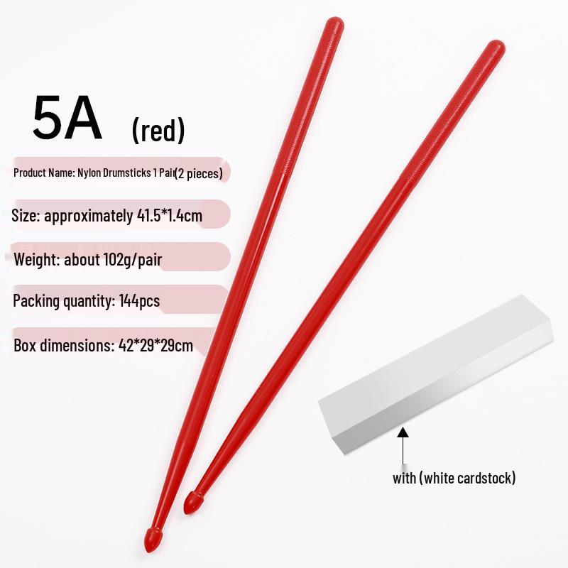 Farbige 5A Nylon-Schlagzeugstöcke für Jazz, Bühnenauftritte & Schlagzeug