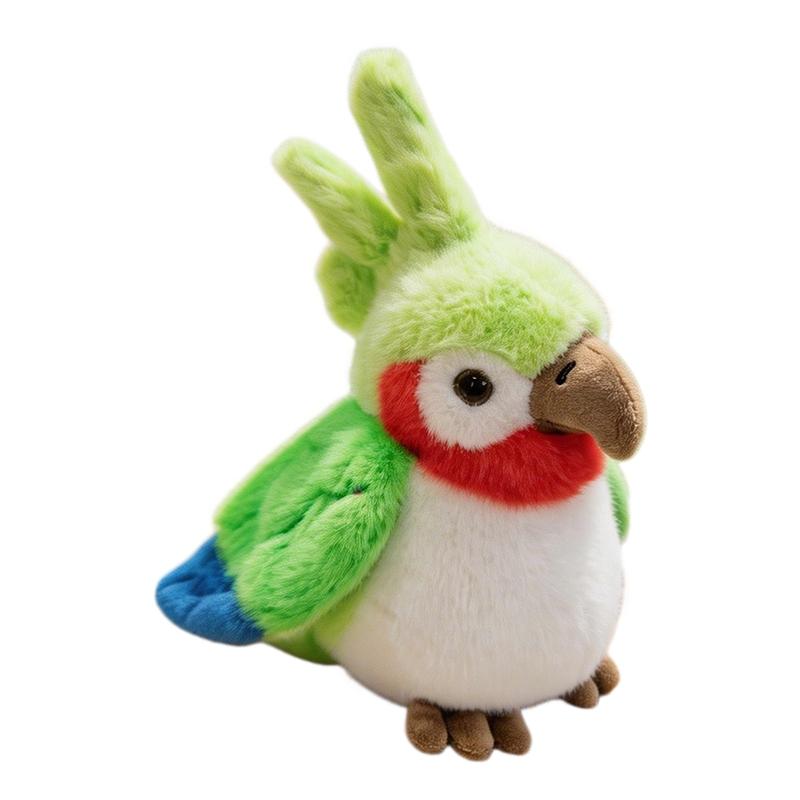 16Cm Cute Cartoon Bird Simulation Colorful Parrot Plush Toy Homdecor Stuffed Dolls Soft Animal Dolls Gift For Kids Decoration