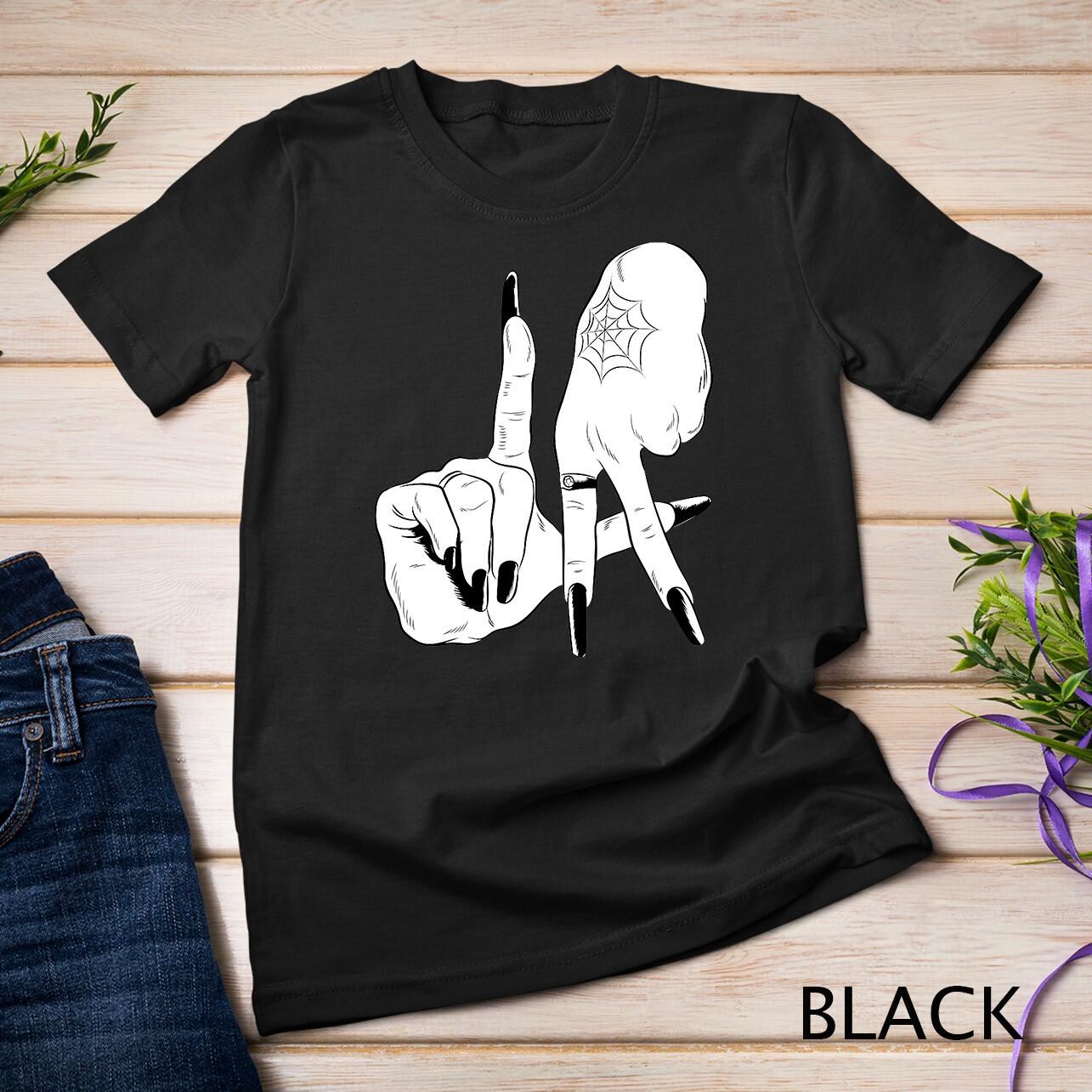 Los Angeles Hands Cool LA Witch Hand Sign Halloween T-Shirt Mens Womens Tees Top Unisex T-Shirt Mens Womens Tees Top 3XL