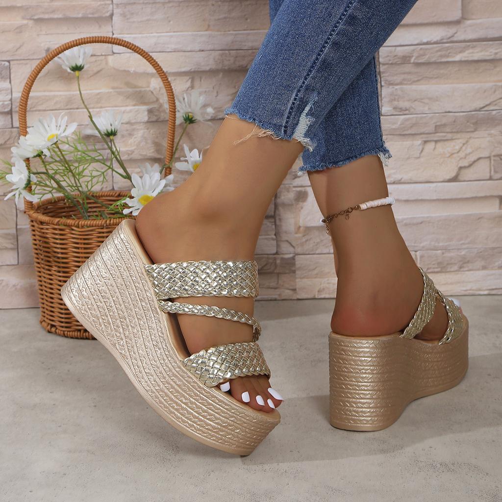 Women Sandals 2025 Summer New Outdoor Beach Sandals Comfortable Wedges Shoes for Women Design Casual Sandals Size 35-43