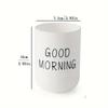 1pc Slogan Graphic Mouthwash Cup, Simple Couple Toothbrush Cup, Plastic Gargle Cup, Bathroom Tumbler, Bathroom Accesso