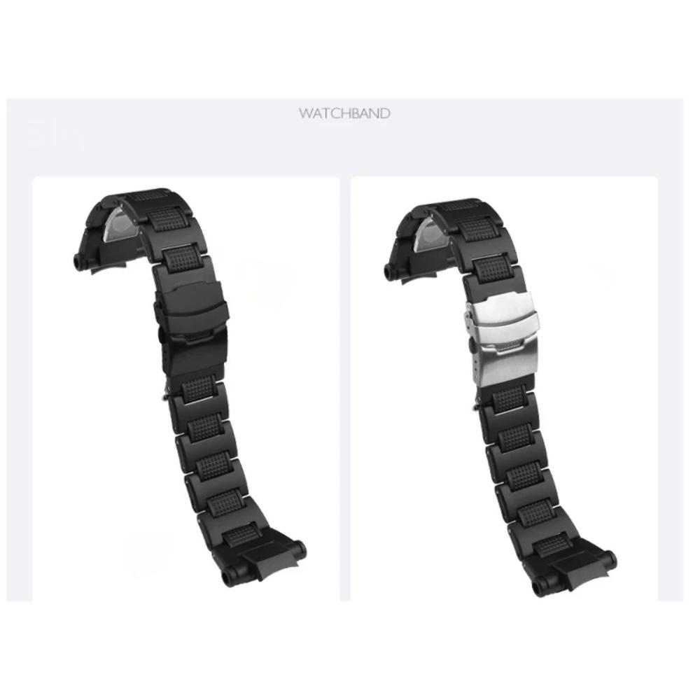 For Casio G-shock Special Convex Interface Fold Buckle Air Fighter Plastic Steel Series GW-A1100 Gw4000 Ga1100 Men Watch Strap