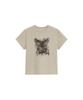Depeugameoncheu Cat Ava T-Shirts [Light Beige]