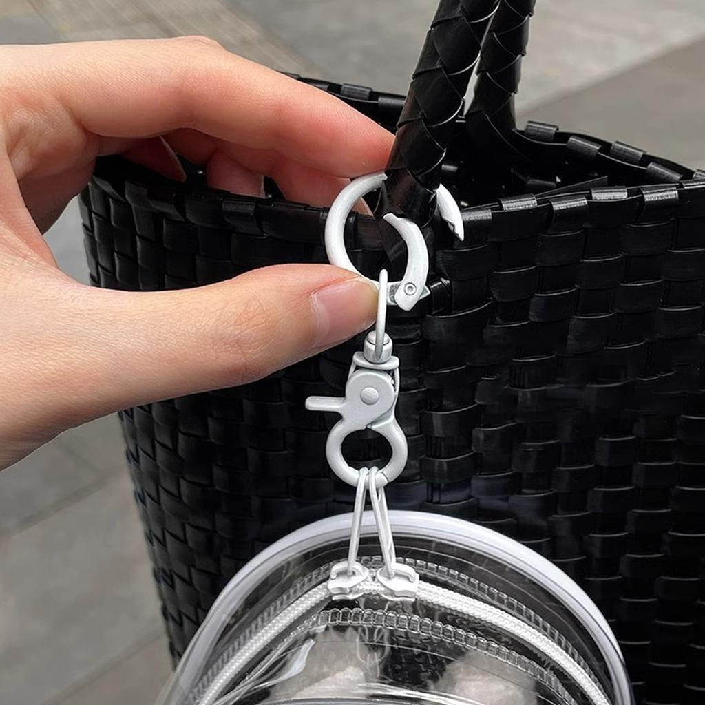 Tansparent Protect Case For Labubu Plush Doll Display Shoulder Bag Dustproof PVC Storage Bag for Popmart Bubble Toys Bag