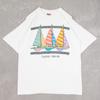 Vintage Caymen Islands Graphic Print T-Shirt Large Men's White Location