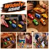12/8 Stück Holz DIY Auto Spielzeug Unfertige Autos Bemalbare Rennautos Spielzeug DIY Bastelarbeiten für Schüler Holzbearbeitung Kindergeburtstagsparty Mädchen