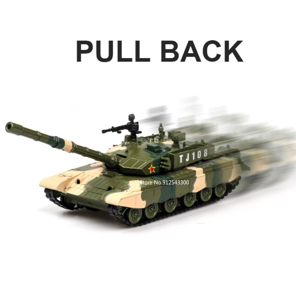 1:32 Type ZTZ-99 Tank Transport Model Toy Car Alloy Diecast Vehicles Metal Body Sound Light Rubber Tire Toys for Children