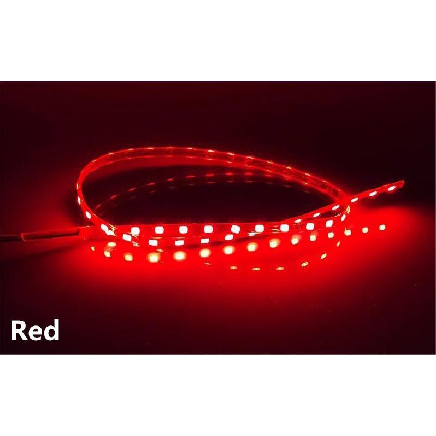 30/45/60cm LED Strip Motorcycle decorative Lantern Car Interior Atmosphere Lights Flexible Tape Rope Stripe Ray Tape