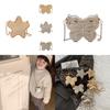Stylish Mini Coin Purse Adorable Star Shape Chain Shoulder Bag For Kids In Chic Gold And Silver