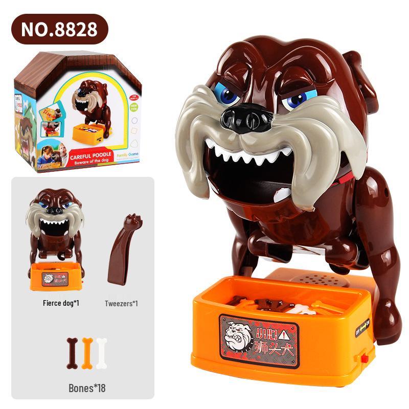 Средний размер Осторожно, злая собака - Игровой набор-розыгрыш - Кусающаяся собака-тигр, игрушка для веселья родителей и детей