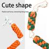 Hot sale Carrot Sausage Dog Toys In Stock Teeth Cleaning Knot Toys Puppy Cotton Rope Weaving Dog Toys