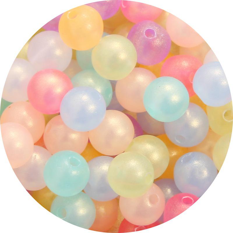 

Радужные акриловые желейные бусины для изготовления украшений и аксессуаров для волос своими руками Random Mixed Colors, 30g/pack