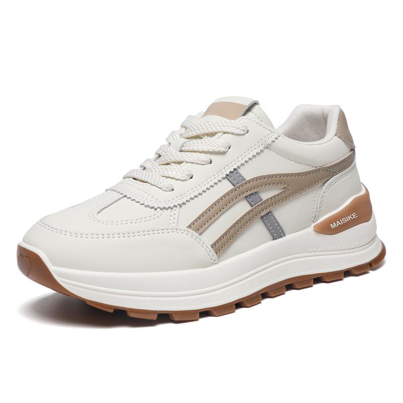 Women's shoes fashion women's shoes new versatile soft-soled student running shoes casual shoes soft leather white shoes