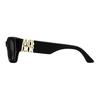 Dior Occhiali da sole quadrati oversize con decorazione logo da donna neri MISSS1FXR_10A0