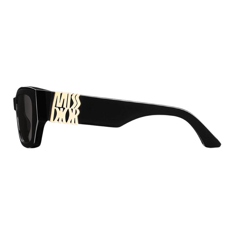 Dior Occhiali da sole quadrati oversize con decorazione logo da donna neri MISSS1FXR_10A0