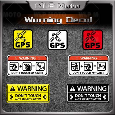 Motorcycle Reflective Stickers "Don't Touch My Motorcycle”Alarm Decal Decor Racing Helmet Fender Rear Window Waterproof Decal