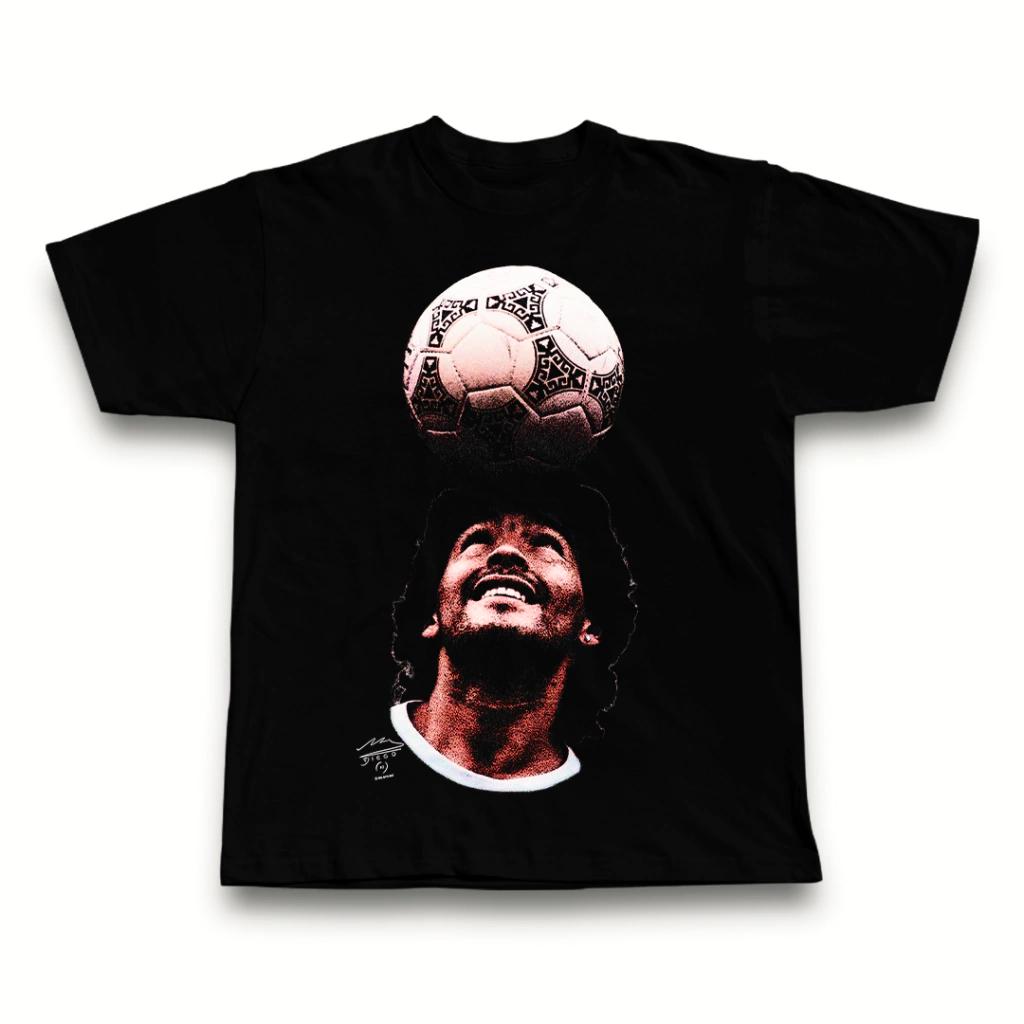 

Diego Maradona Printing T-shirt Super Foot Star Print T-shirt Oversized Y2k Men s and Women s Short Sleeve Streetwear Big Face Graphic Tee 4XL білий